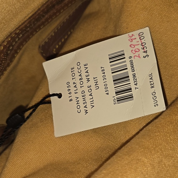 Cole Haan Cony Flap Woven Leather Crossbody Bag - Picture 13 of 14